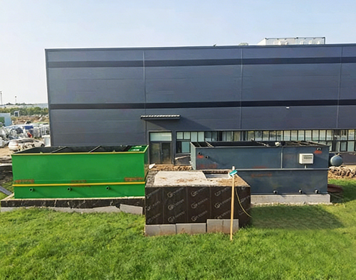 生活一体化污水处理设备安装现场