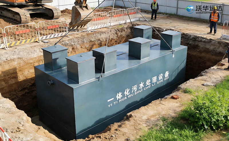 一体化污水处理设备地埋式安装现场